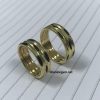 nhẫn cặp 3 lông voi sole vàng tây 18k