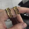 nhẫn lông voi kim tiền vàng 18k
