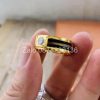 nhẫn lông voi trắng vàng 18k