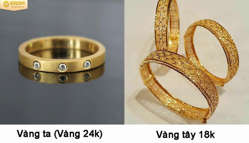 Đeo trang sức vàng ta hay vàng tây?