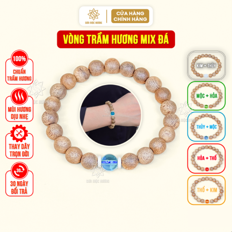 Vòng tay mệnh Kim số hạt phù hợp
