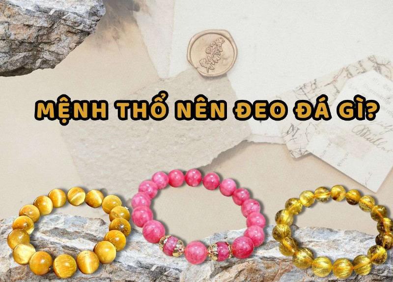 Vòng tay cẩm thạch phù hợp cho người mệnh Thổ