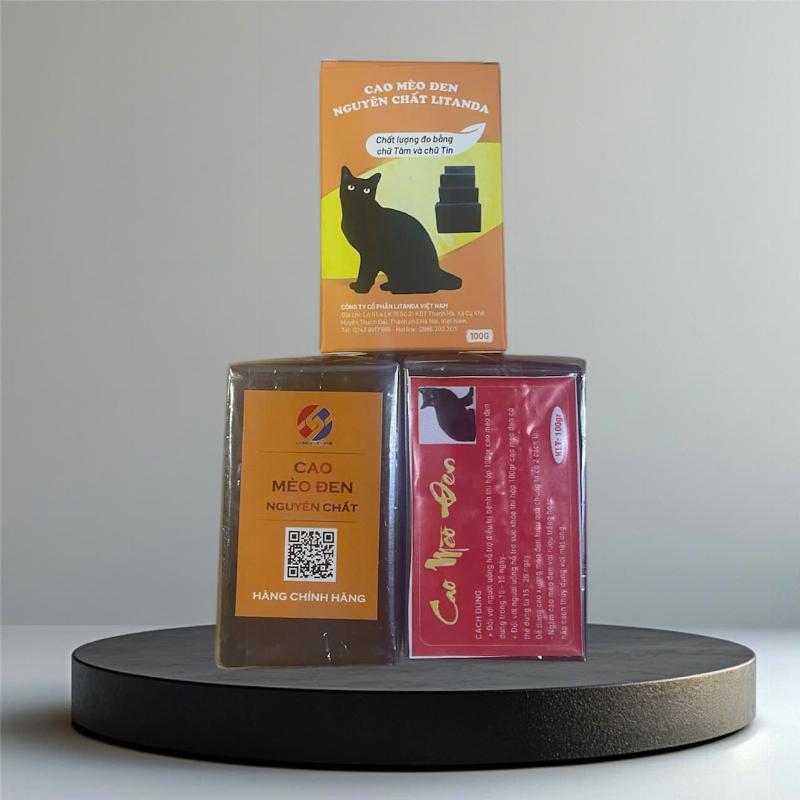 Cao mèo đen nguyên chất được nấu từ xương mèo ta