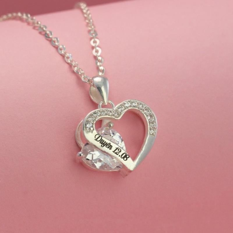 Nhẫn phong thủy bạc khắc chữ cho mệnh Kim