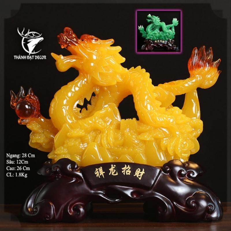 tượng rồng trầm hương biểu tượng quyền lực và may mắn cho người tuổi thìn