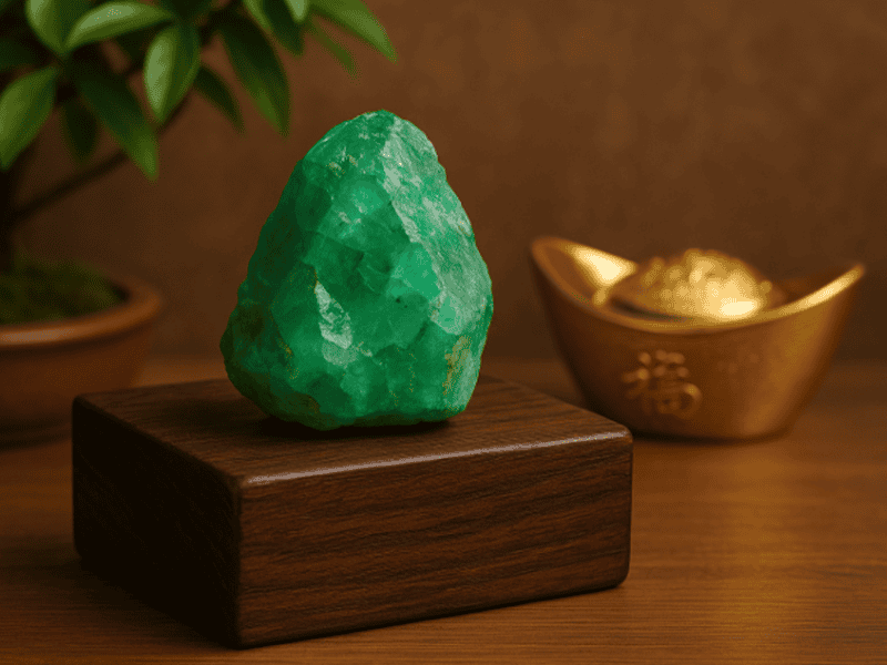 Vòng tay ngọc bích xanh lục bảo mang lại sức khỏe và may mắn cho người tuổi Tý