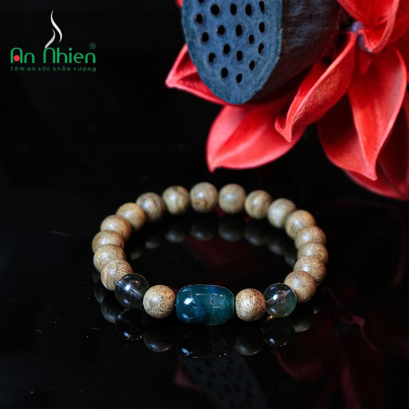 Vòng trầm hương 108 hạt 8mm tự nhiên cao cấp, vân dầu rõ nét, mùi thơm dịu nhẹ