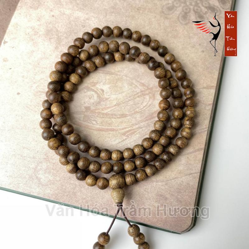 Vòng trầm hương handmade cao cấp, vân dầu đẹp, mang lại may mắn