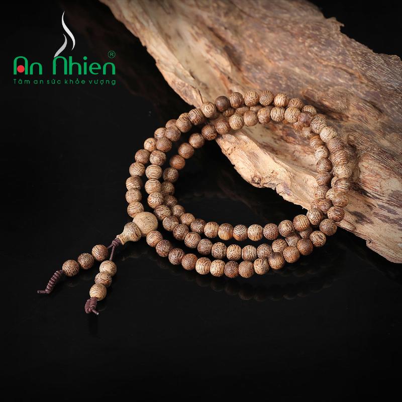 Vòng trầm hương handmade hạt tròn cho nữ, thiết kế tinh tế, sang trọng