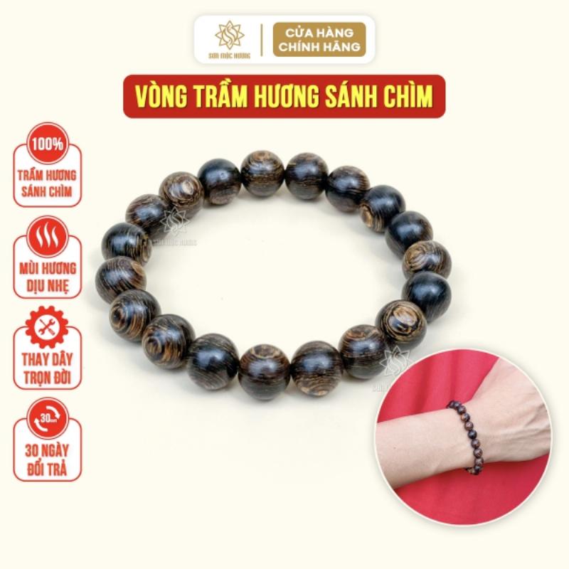 Vòng trầm hương nữ đeo tay thời trang, sang trọng và quý phái