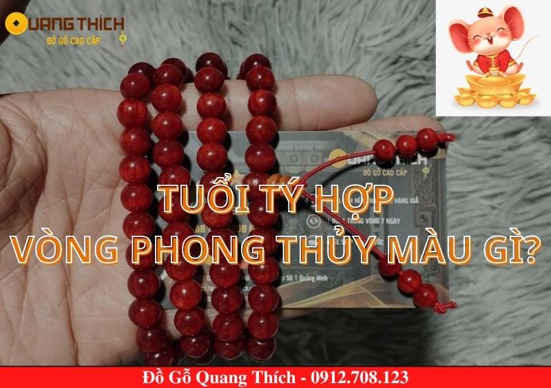 Vòng trầm hương tuổi Tý màu sắc hợp mệnh